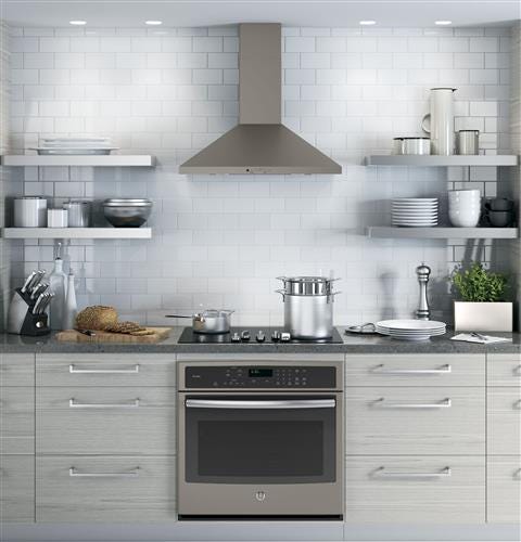 GE 30" Wall-Mount Pyramid Chimney Hood JVW5301EJES