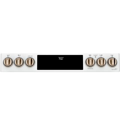 Café™ 30" Slide-In Front Control Radiant and Convection Double Oven Range CES750P4MW2