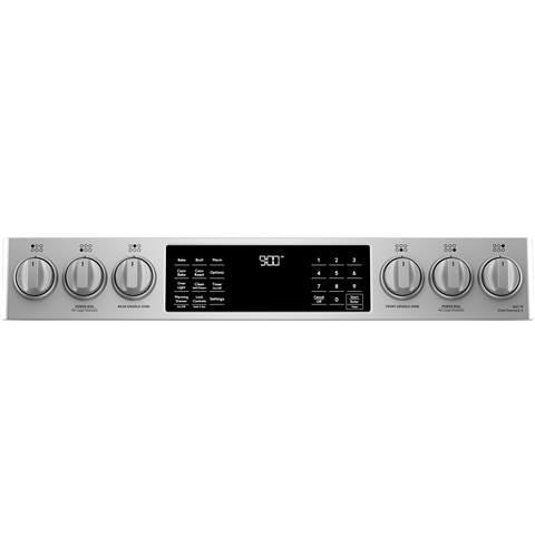Café 30" Slide-In Front Control Dual-Fuel Convection Range with Warming Drawer C2S900P2MS1