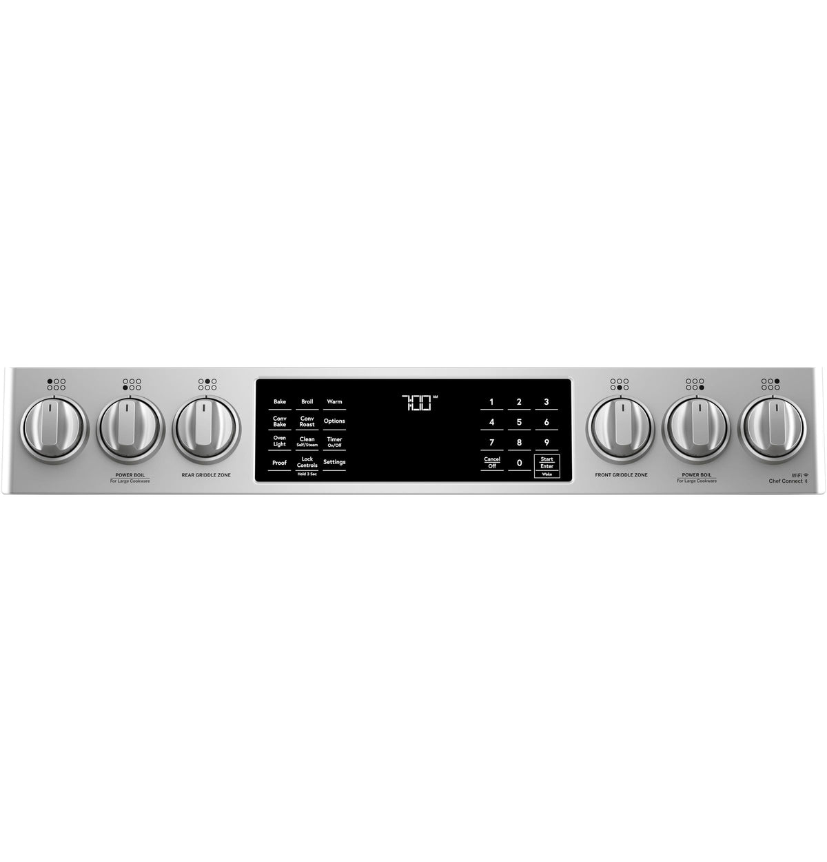 Café 30" Slide-In Front Control Gas Oven with Convection Range with Warming Drawer CGS700P2MS1