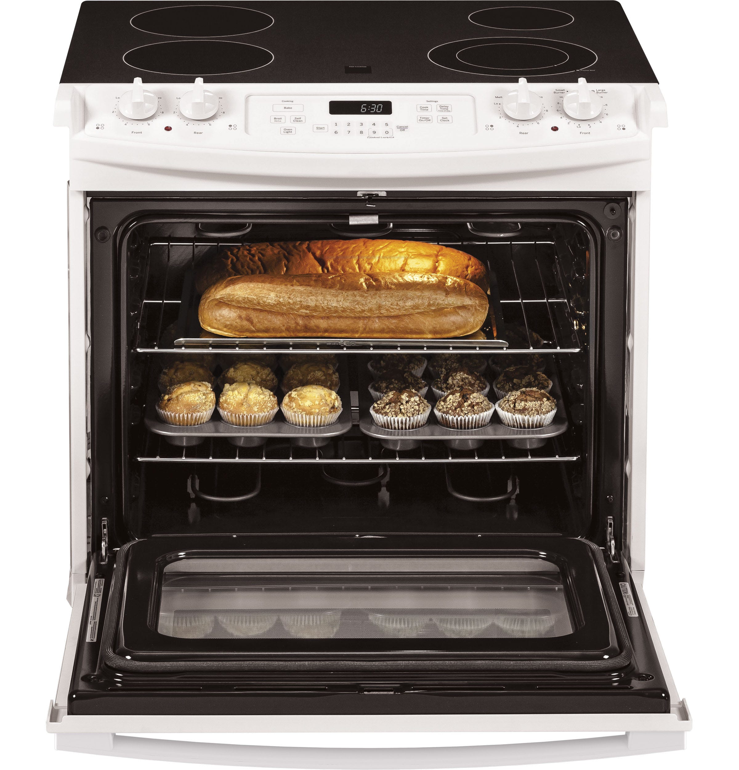 GE 30" DROP-IN ELECTRIC RANGE JD630DTWW