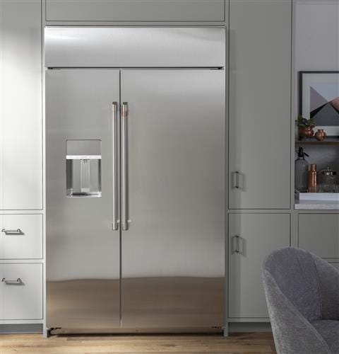 Café 48" Smart Built-In Side-by-Side Refrigerator with Dispenser CSB48YP2NS1
