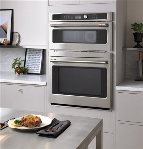 Café 30 in. Combination Double Wall Oven with Convection and Advantium Technology CTC912P2NS1