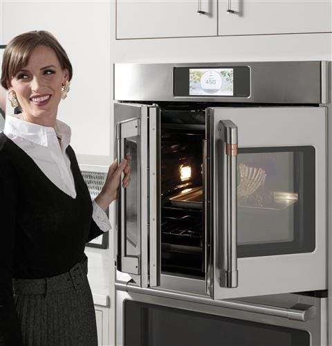 Café Professional Series 30" Smart Built-In Convection French-Door Double Wall Oven CTD90FP3ND1