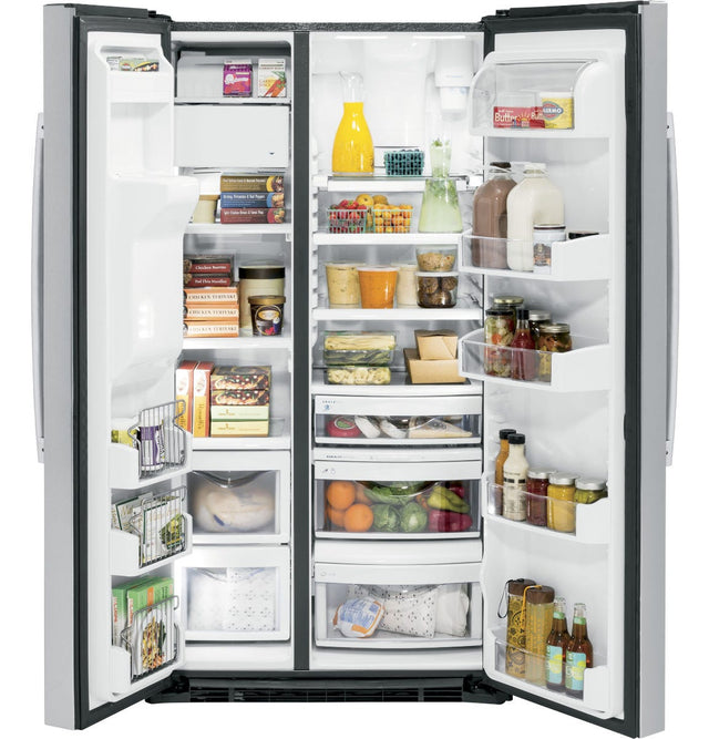 GE Profile™ 21.9 Cu. Ft. Counter-Depth Side-By-Side Refrigerator PZS22MYKFS