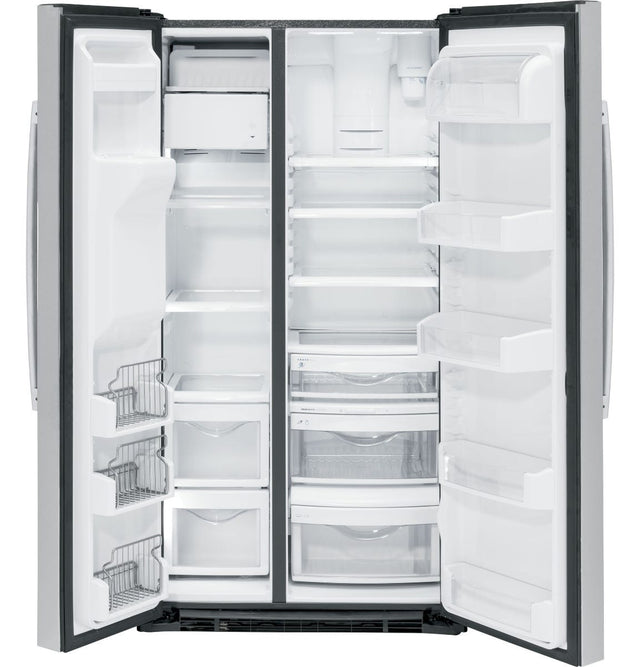 GE Profile™ 21.9 Cu. Ft. Counter-Depth Side-By-Side Refrigerator PZS22MYKFS