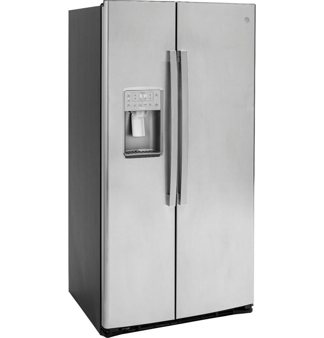 GE Profile™ 21.9 Cu. Ft. Counter-Depth Side-By-Side Refrigerator PZS22MYKFS