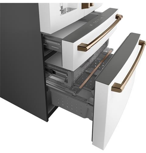 Café ENERGY STAR 27.8 Cu. Ft. Smart 4-Door French-Door Refrigerator CVE28DP4NW2