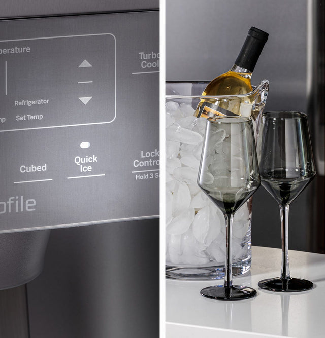 GE Profile™ 21.9 Cu. Ft. Counter-Depth Side-By-Side Refrigerator PZS22MYKFS