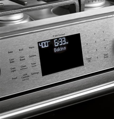 Café 30" Slide-In Front Control Gas Oven with Convection Range with Warming Drawer CGS700M2NS5