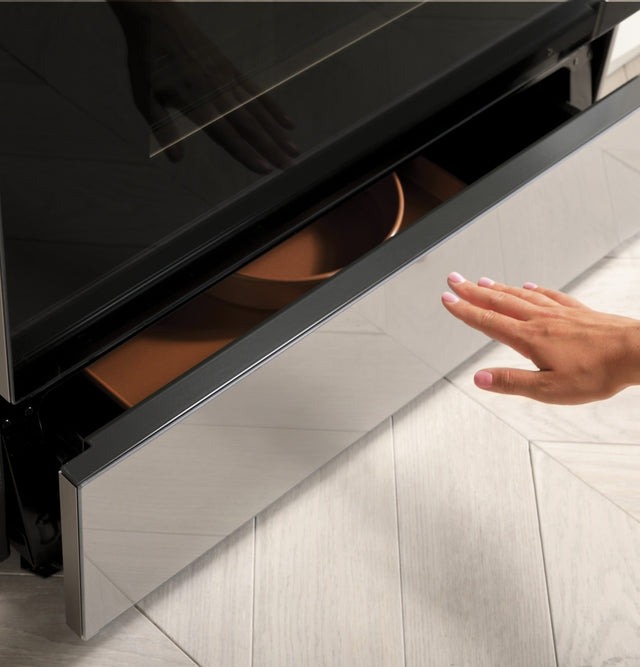 Café 30" Slide-In Front Control Gas Oven with Convection Range with Warming Drawer CGS700M2NS5