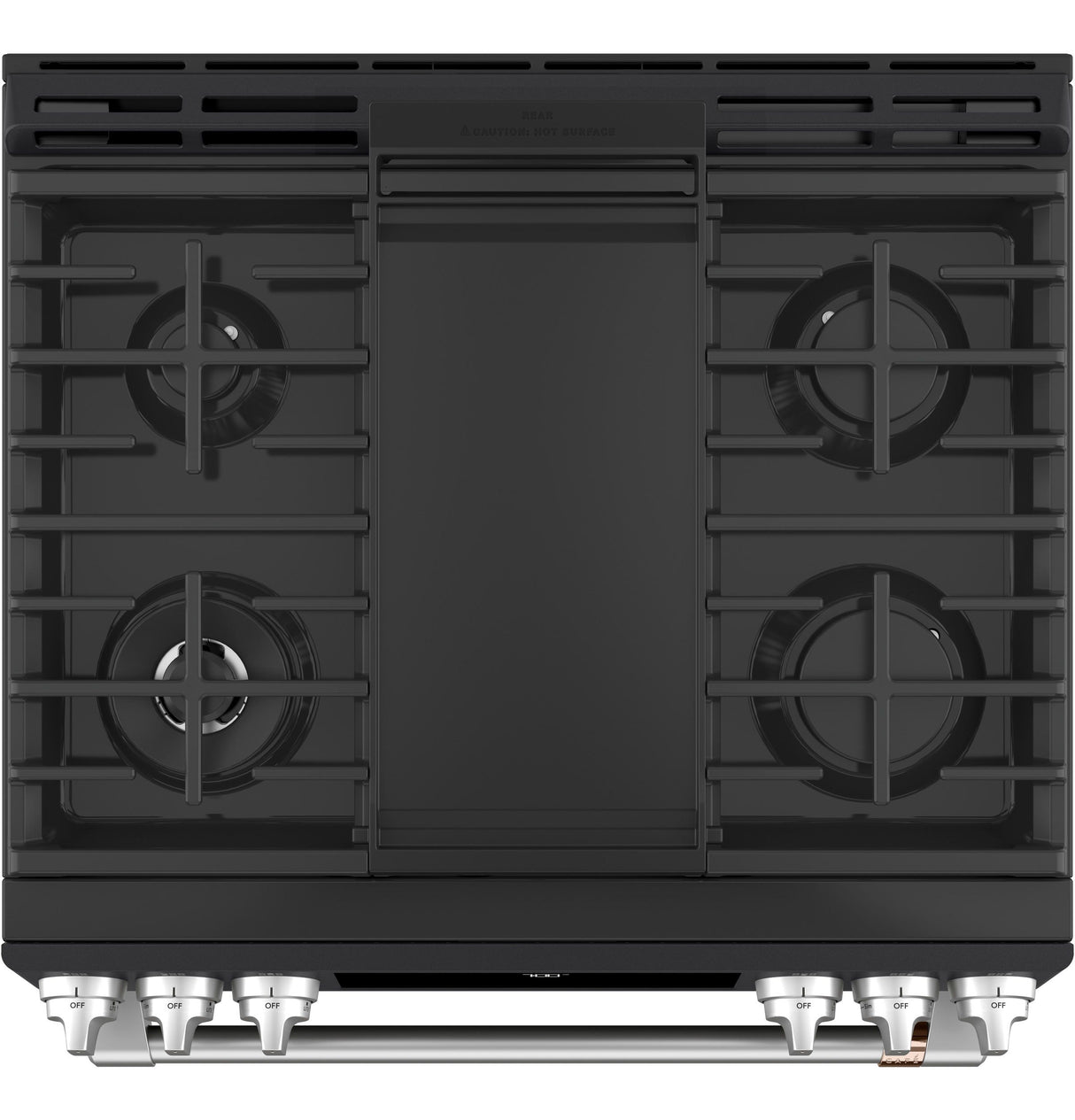 Café 30" Slide-In Front Control Gas Oven with Convection Range with Warming Drawer CGS700P3MD1