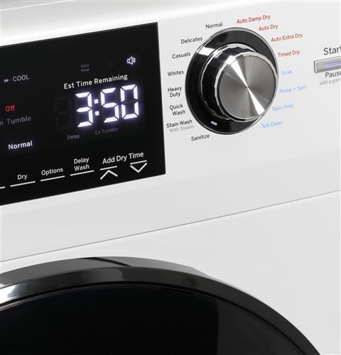 GE 24" 2.4 cu. ft.Capacity Front Load Washer/Condenser Dryer Combo GFQ14ESSNWW