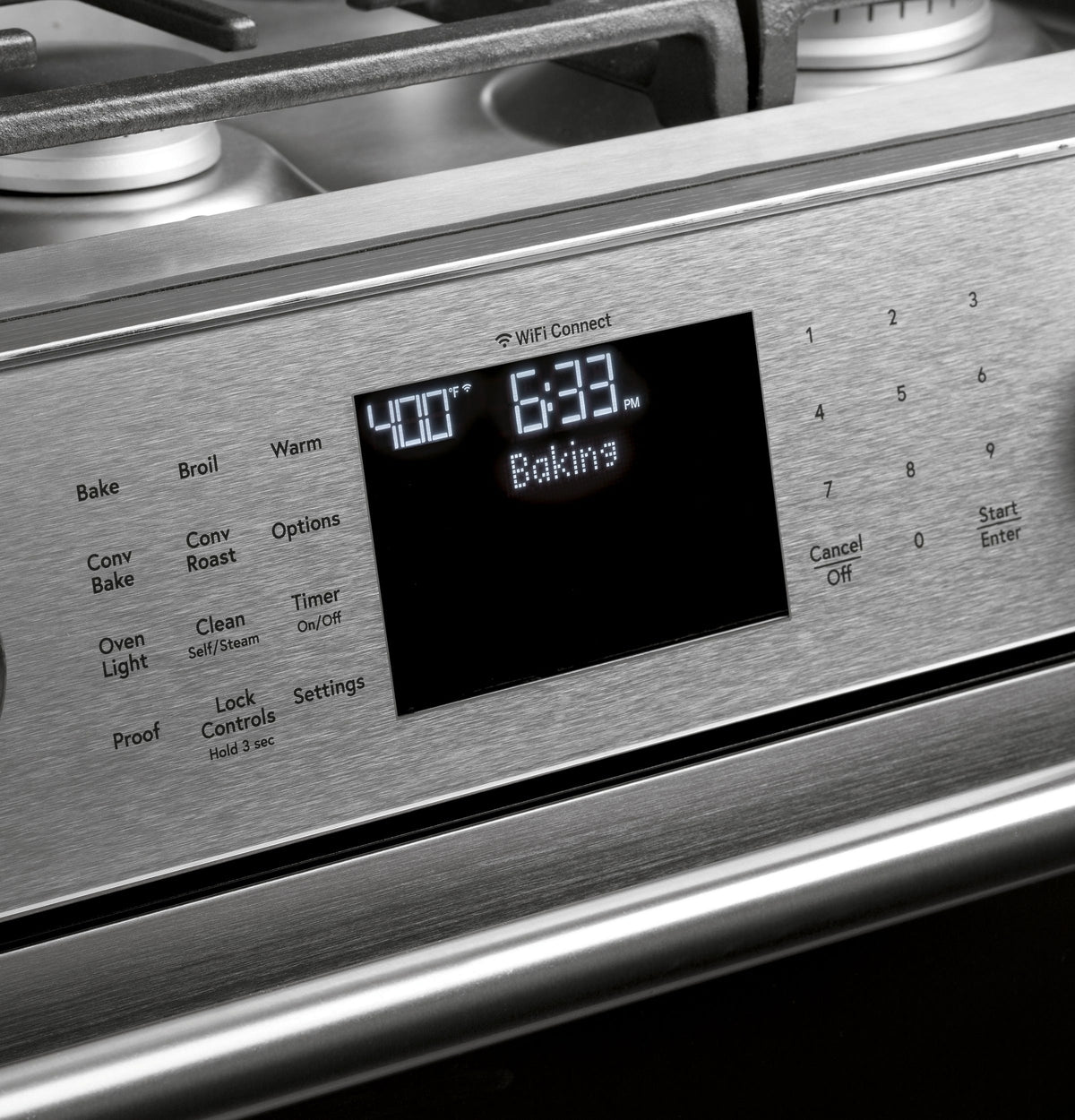 Café 30" Slide-In Front Control Gas Oven with Convection Range with Warming Drawer CGS700M2NS5