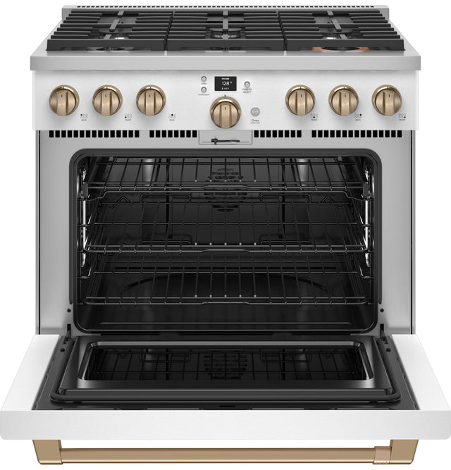 Café 36" Smart Dual-Fuel Commercial-Style Range with 6 Burners (Natural Gas) C2Y366P4TW2