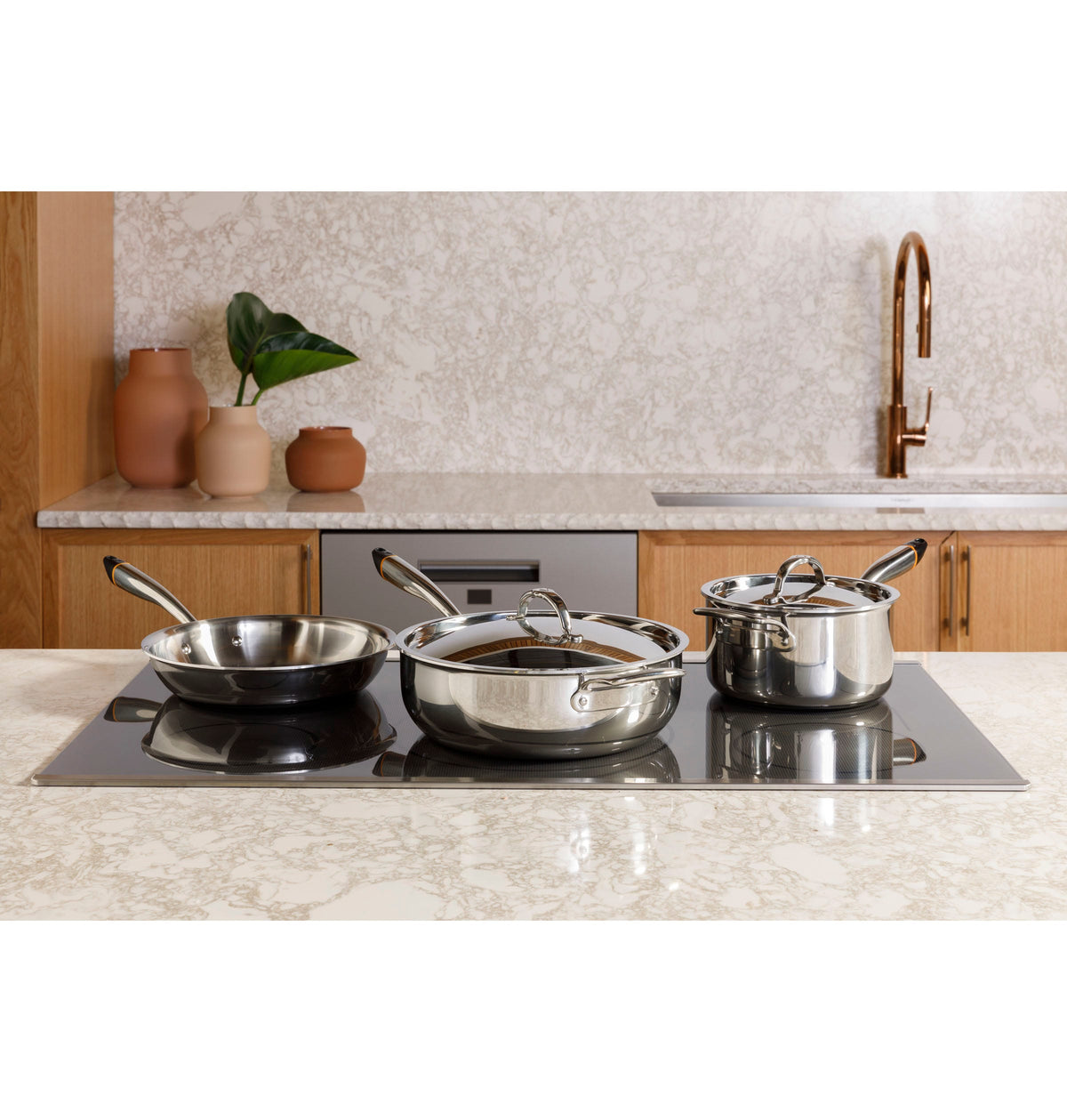 Café Series 36" Built-In Touch Control Induction Cooktop CHP90361TBB