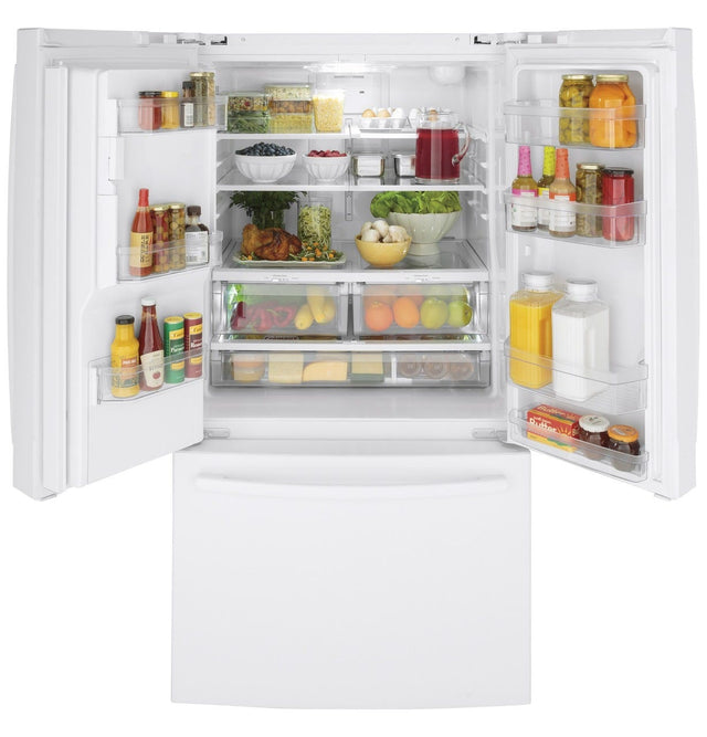 GE ENERGY STAR 25.6 Cu. Ft. French-Door Refrigerator GFE26JGMWW
