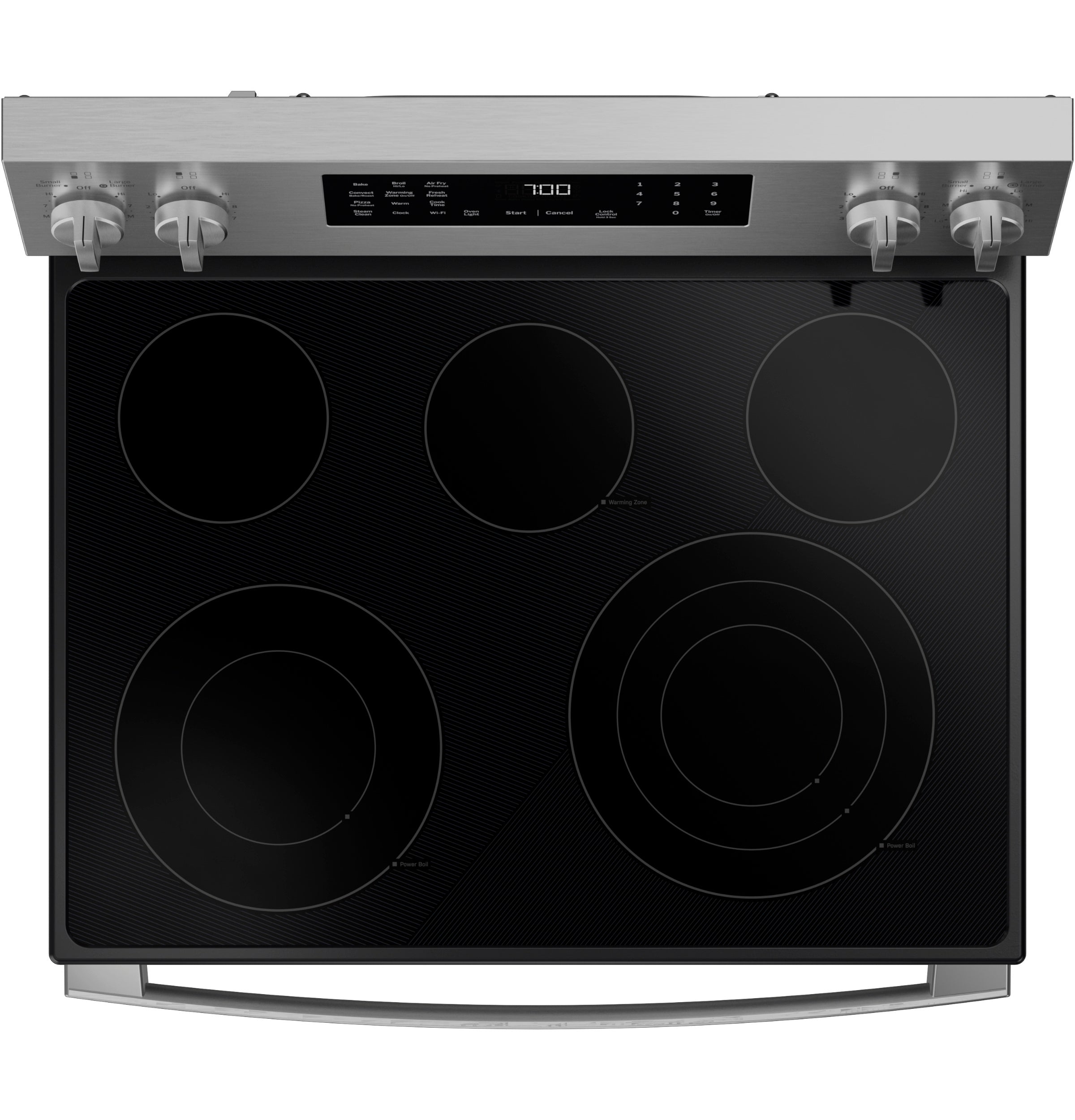 GE Profile™ ENERGY STAR® 30” Smart Free-Standing Electric Convection Range with No Preheat Air Fry and EasyWash™ Oven Tray PRF700AYFS
