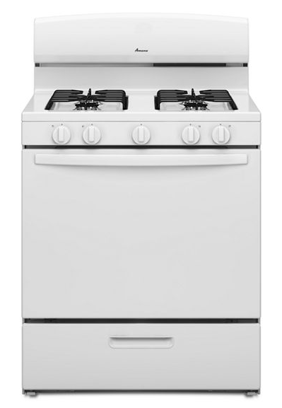 Amana 30-inch Gas Range with EasyAccess™ Broiler Door AGR4230BAW