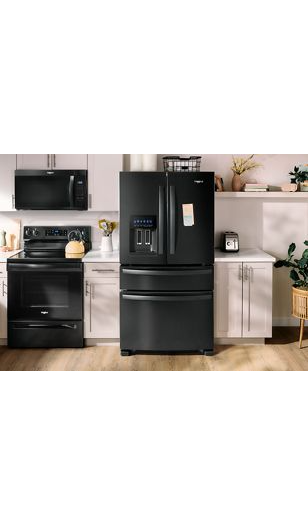 Whirlpool® 36-Inch Wide French Door Bottom Mount Refrigerator WRMF3636RB