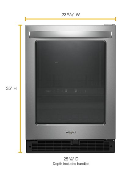 Whirlpool 24-inch Wide Undercounter Beverage Center - 5.2 cu. ft. WUB50X24HZ