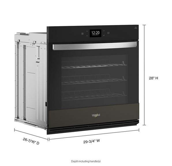 Whirlpool 5.0 Cu. Ft. Single Smart Wall Oven with Air Fry WOES7030PV