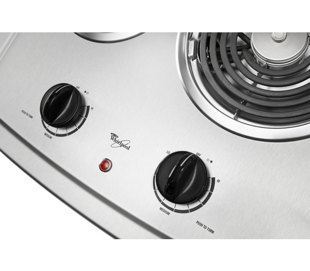 Whirlpool® 21-inch Electric Cooktop with High-Speed Elements RCS2012RS