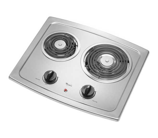 Whirlpool® 21-inch Electric Cooktop with High-Speed Elements RCS2012RS