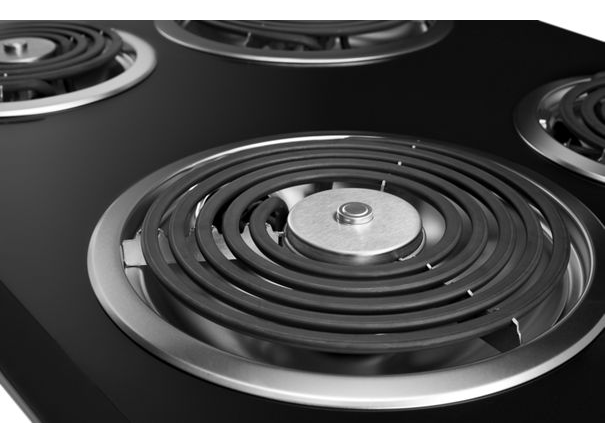Whirlpool® 30" Electric Cooktop with Dishwasher-Safe Knobs WCC31430AB