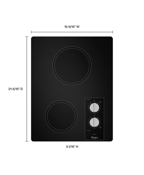 Whirlpool® Easy Wipe Ceramic Glass Cooktop W5CE1522FB