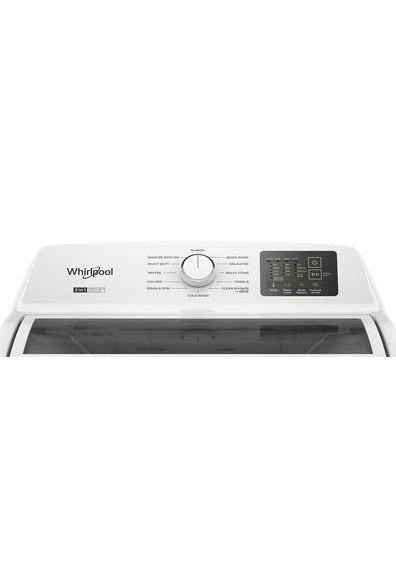 Whirlpool 4.2–4.3 Cu. Ft. Top Load Washer with 2-in-1 Removable Agitator and Soft Close Glass Lid WTW4307SW
