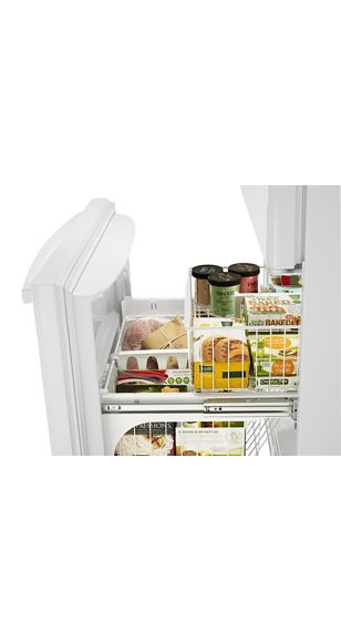 Amana 33-inch Wide Bottom-Freezer Refrigerator with EasyFreezer™ Pull-Out Drawer - 22 cu. ft. Capacity ABB2224BRW