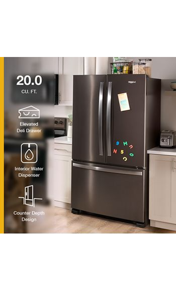 Whirlpool® Counter-Depth French Door Bottom Mount Refrigerator WRFC2036RV