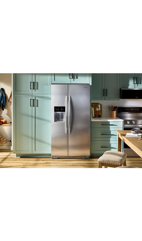 Whirlpool 36-inch Counter Depth Side-by-Side Refrigerator with TruCool™ System WRSC5536RB