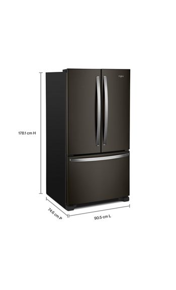 Whirlpool® Counter-Depth French Door Bottom Mount Refrigerator WRFC2036RV