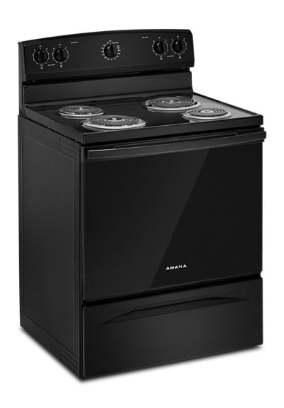 Amana® 30-inch Electric Range with Easy-Clean Glass Door ACR4203MNB