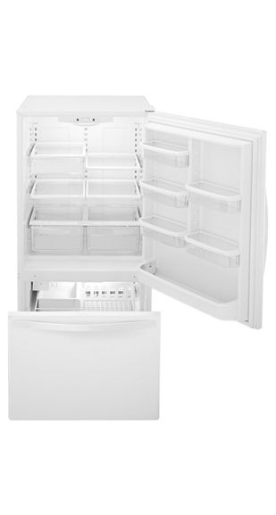 Whirlpool 33-inches wide Bottom-Freezer Refrigerator WRB322DMBW