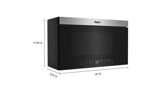 Whirlpool Air Fry Over-the-Range Microwave with Flush Built-In Design WMMF7330RZ