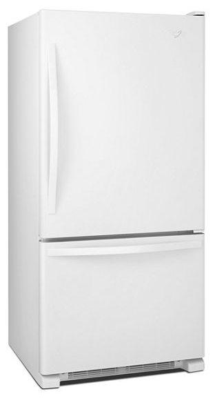 Whirlpool 33-inches wide Bottom-Freezer Refrigerator WRB322DMBW