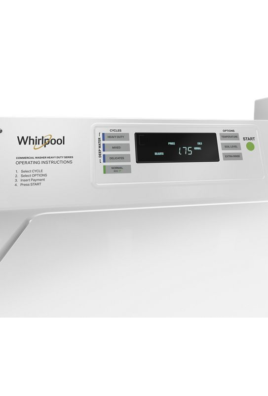 Whirlpool Commercial Top-Load Washer with Factory-Installed Coin Drop and Coin Box CAE2779JQ
