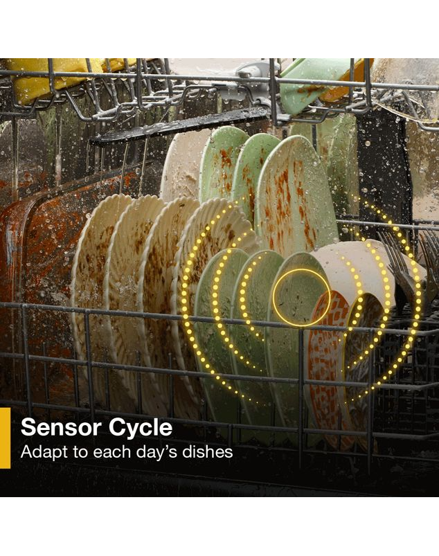 Whirlpool 24" Stainless Steel Dishwasher with Spin&Load Rack and AI Intelligent Wash - 50 dBA WDT745SASZ