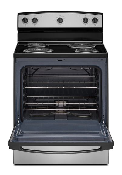 Amana® 30-inch Electric Range with Easy-Clean Glass Door ACR4203MNS