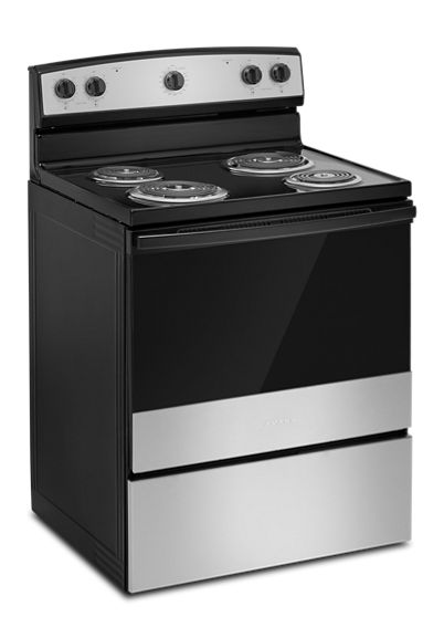 Amana® 30-inch Electric Range with Easy-Clean Glass Door ACR4203MNS