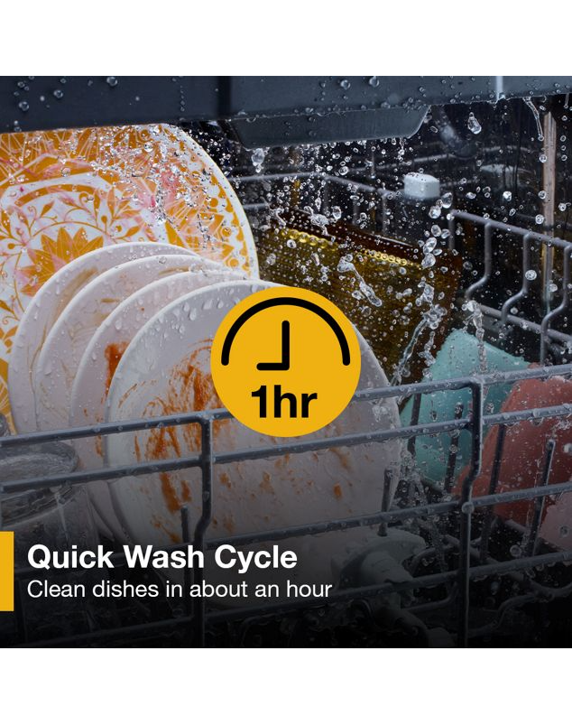 Whirlpool 24" Stainless Steel Dishwasher with Spin&Load Rack and AI Intelligent Wash - 50 dBA WDT745SASZ