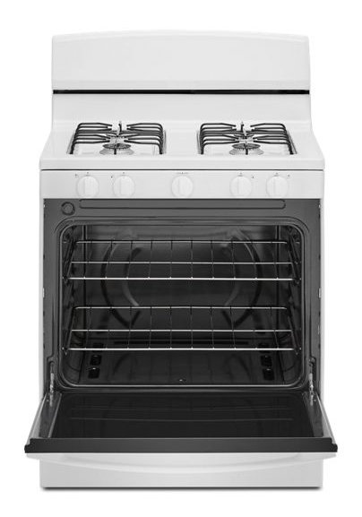 Amana® 30-inch Gas Range with Easy-Clean Glass Door AGR4203MNW