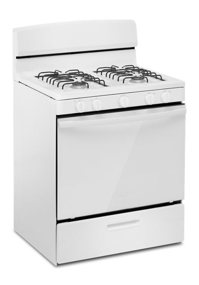 Amana® 30-inch Gas Range with Easy-Clean Glass Door AGR4203MNW