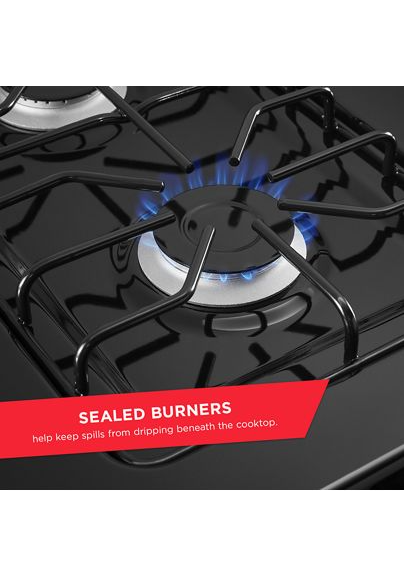 Amana® 30-inch Gas Range with Easy-Clean Glass Door AGR4203MNB