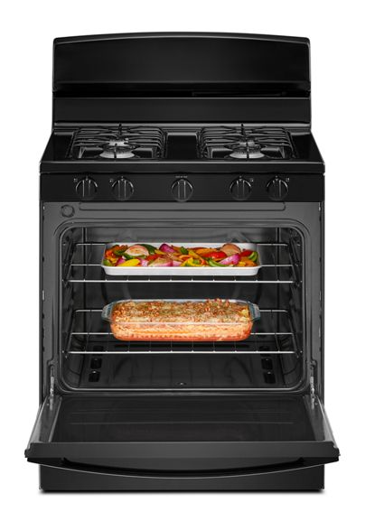 Amana® 30-inch Gas Range with Easy-Clean Glass Door AGR4203MNB