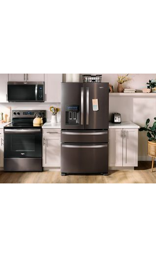 Whirlpool® 36-Inch Wide French Door Bottom Mount Refrigerator WRMF3636RV