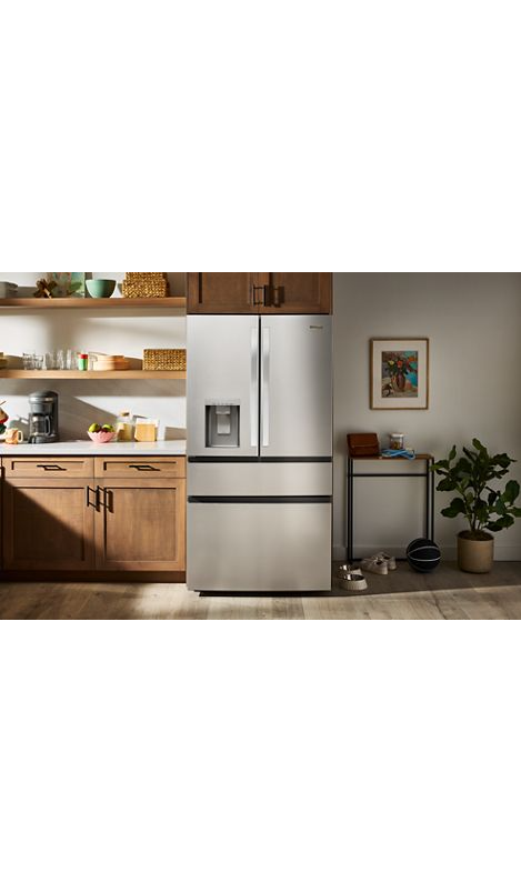 Whirlpool® 29 Cu. Ft. Family-Sized Capacity French Door Refrigerator with Flexible Temperature Drawer WRMF3636SZ